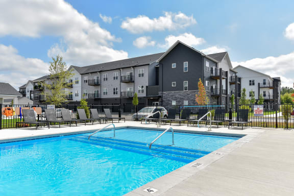 Pool View  at The Commons at Rivertown, Grandville, Michigan