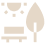 A pixelated image of a tree, a bench, and a table.