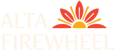 an orange flower on a green background with the word aloha on it