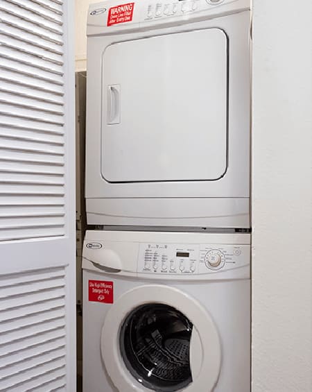 apartment with washer dryer
