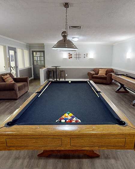 Billiards Table at apartment community