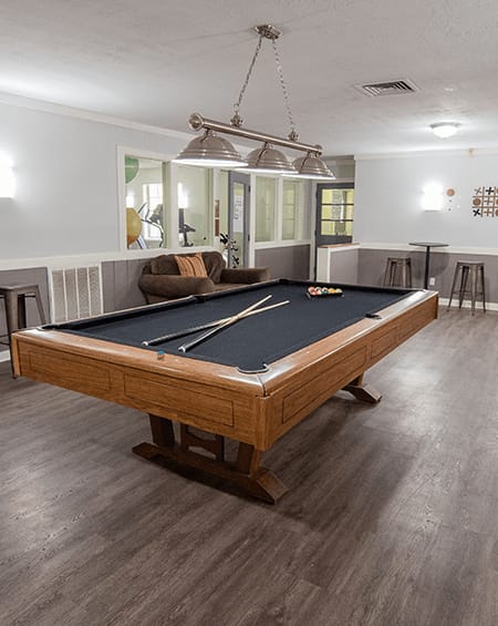 Billiards Table at apartment community