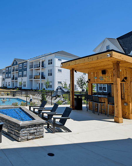 our apartments offer a clubhouse with a pool