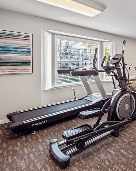 the residence on lamond fitness room with exercise equipment