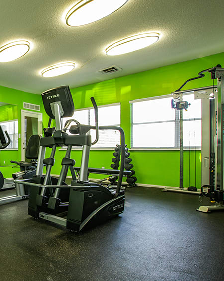 apartment complex with gym
