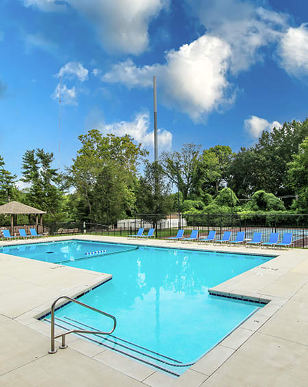 pool at apartment community