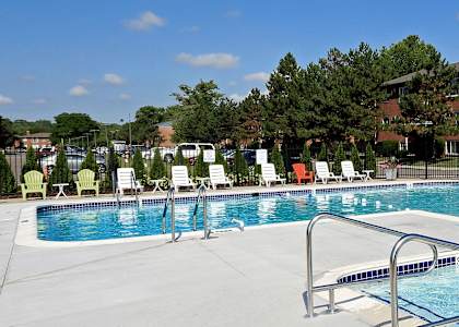 Luxury Swimming Pool at The Loop on Greenfield Apartments, Oak Park, 48237