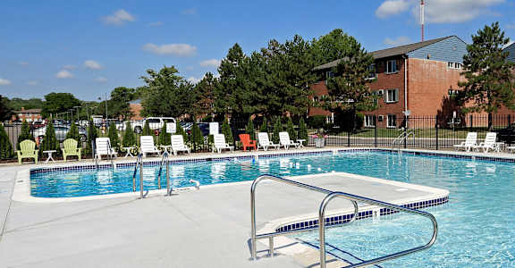 Luxury Swimming Pool at The Loop on Greenfield Apartments, Oak Park, 48237