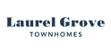 A black background with the words "Laurel Grove Townhomes" written in white.