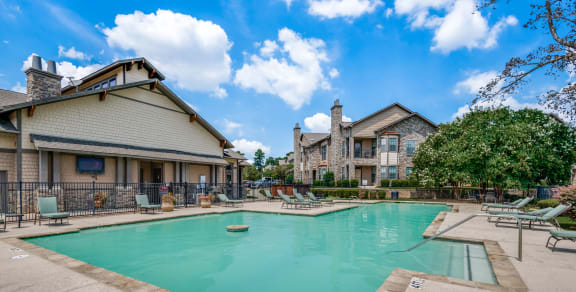the swimming pool at our apartments