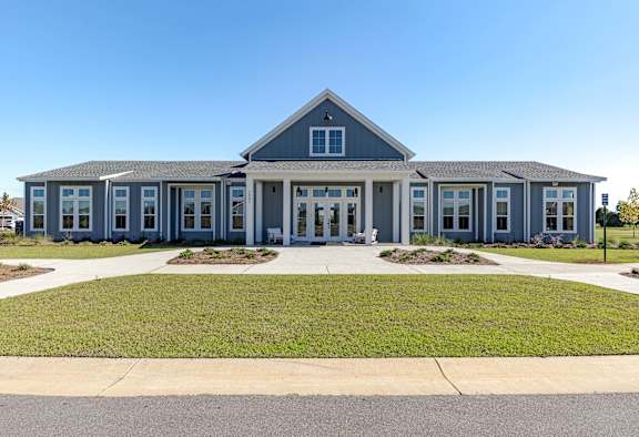 Exterior view of Outpost Orchard Community Clubhouse.