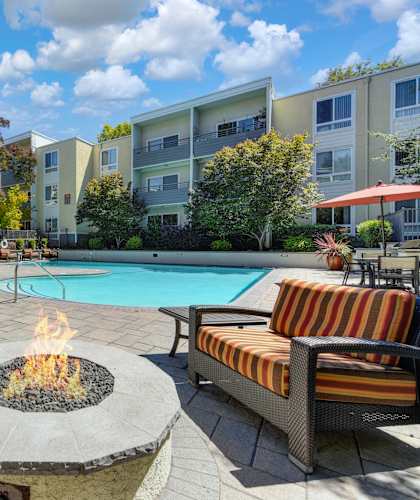 our apartments offer a clubhouse with a pool at The Retreat at Walnut Creek, Walnut Creek, CA, 94596