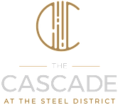 The Cascade at the Steel District logo.