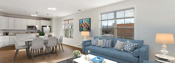 a living room with a couch at The Irvine, Philadelphia, Pennsylvania