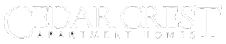 Cedar Crest Apartment Homes logo displayed on a clean background.