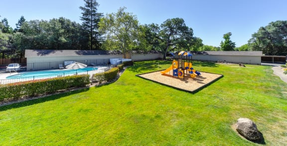 Children's Play Area at Hidden Oaks Apartments, Citrus Heights