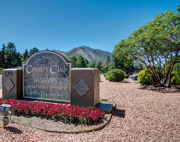 Property Signage at Country Club Meadows Apartments, Flagstaff, AZ, 86004