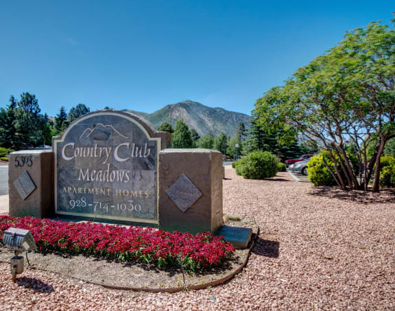 Property Signage at Country Club Meadows Apartments, Flagstaff, AZ, 86004