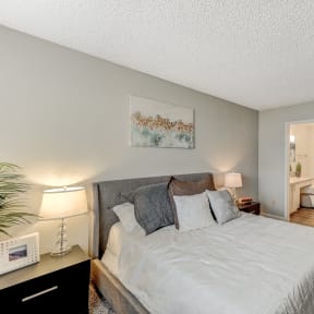 the preserve at ballantyne commons bedroom with large bed and closet at Desert Bay Apartments, Laughlin,89029