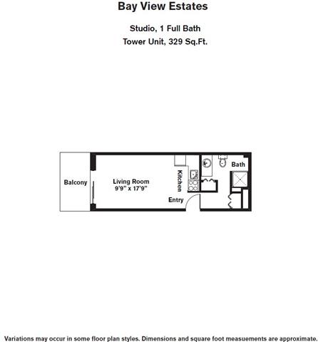 Floor Plan  Efficiency - Tower
