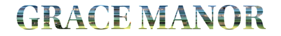 The image shows the text "GRACE MANOR" in large, bold letters.