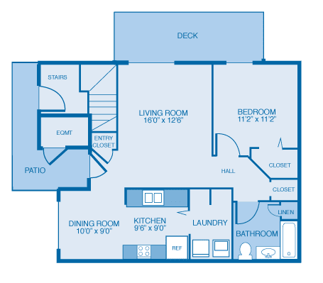 Quail 1st Floor Quail 1st Floor at Oak Hill Apartments and Townhomes, New York, 12144