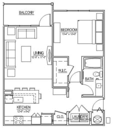Columbia - A2 - 873 Sq Ft