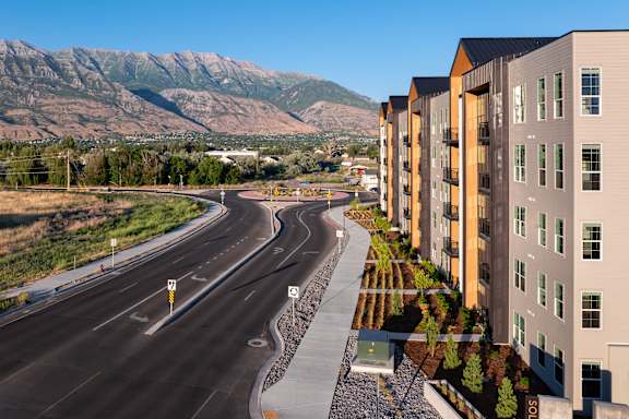 Exterior Building B_06 at Solhavn Apartments, American Fork, Utah