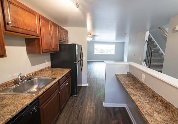 Updated Kitchen with Cabinets at Willowbrooke Apartments, Brockport, NY, 14420