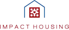 the impact house logo with the word impact house