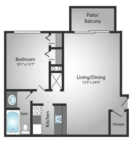 Floor Plan  one bedroom apartment floor plan layout