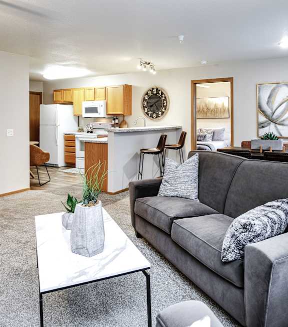 Modern Living Area at Tranquility Pointe, Omaha, 68164