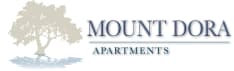 a logo for mount dora apartments
