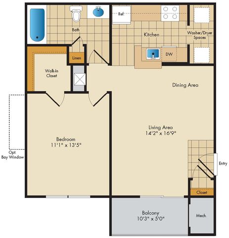 1 bedroom apartments with balcony in prince frederick, md
