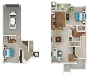 2 bed 2 bath at Townes at Village Center, Reisterstown