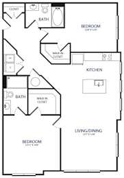 2BR 2BA