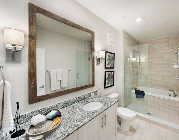Beautifully Designed Bathroom at Town Trelago, Florida