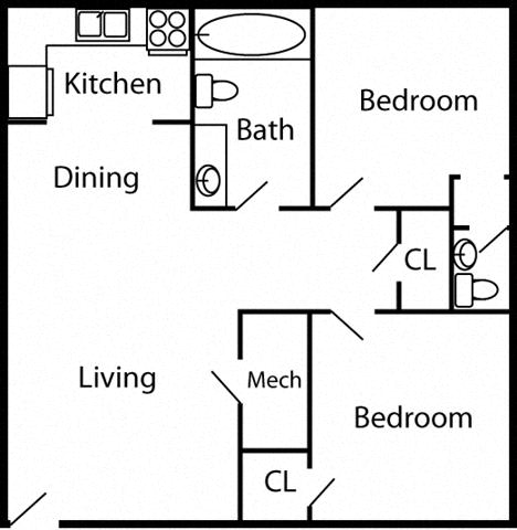a floor plan of a home with four bedrooms