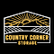 A black and white image of a logo for Country Corner Storage.
