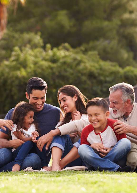 Happy family at Vivir at Ballpark Village Apartments, Goodyear