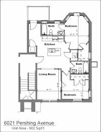  Floor Plan 2 Bedroom