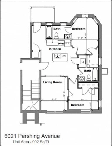 Floor Plan  2 Bedroom