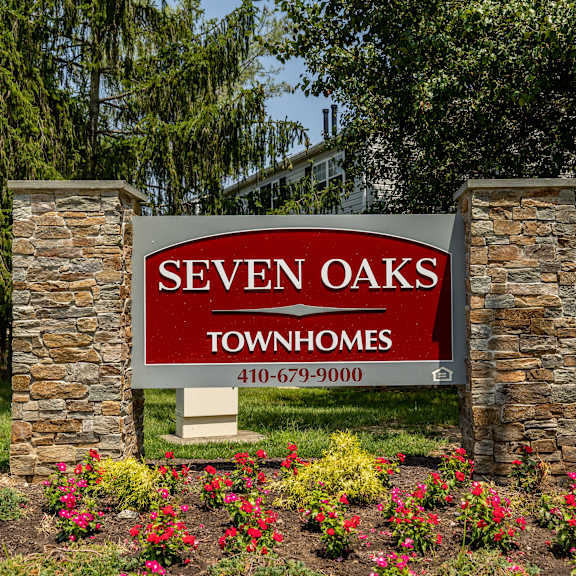 Dining room and living room at Seven Oaks Townhomes, Edgewood