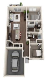 Altoona IA apartment rentals Redwood Altoona Driftwood Floor Plan