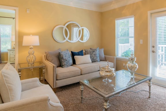 Birch Living Room at Stone Ridge Apartment Homes, Mobile, 36695