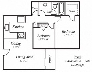 Floor Plan The York