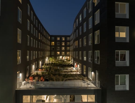 Outdoor Courtyard at The Fowler, Boise, ID