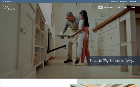 a screenshot of a website with pictures of people