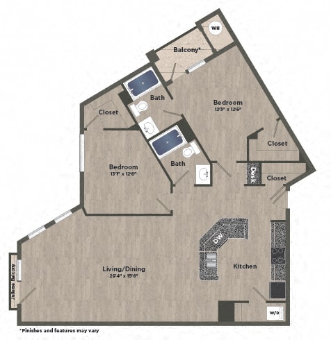 Floor Plans | Parq 170 at City Center Apartments in Manassas Park, VA