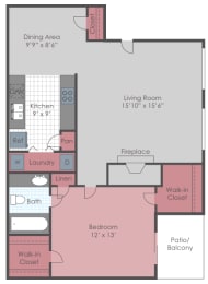 Floor Plan 1 BED